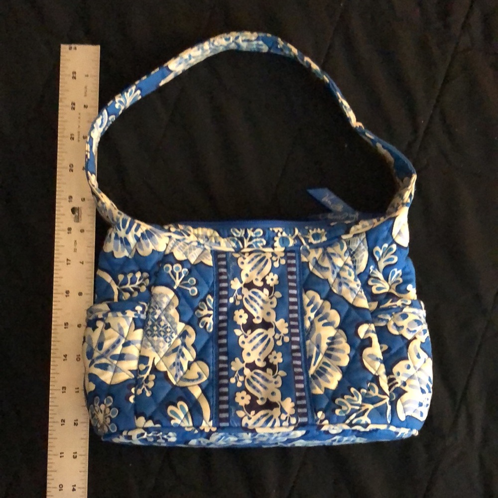 Vera Bradley Blue Lagoon Shoulder Bag - Picture 8 of 11